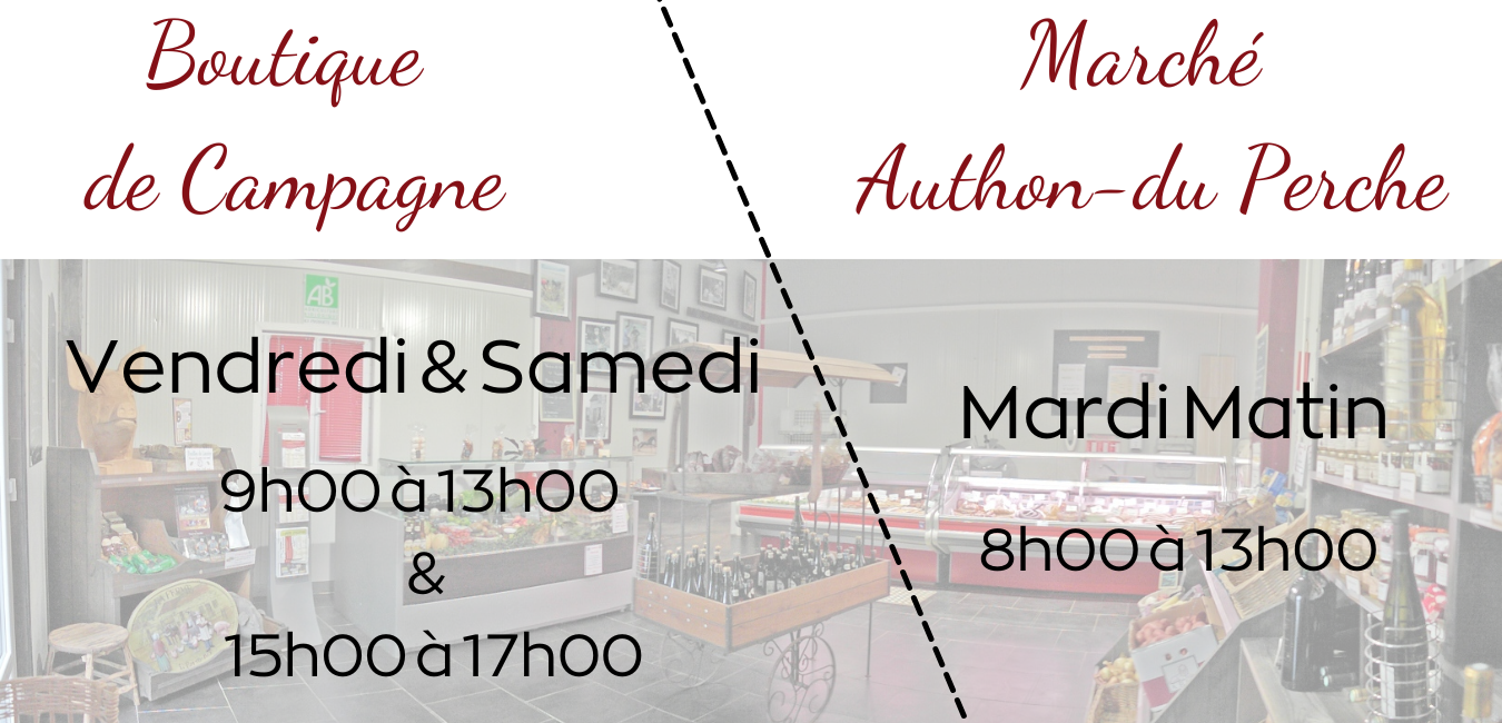 HORAIRE BOUTIQUE CAMPAGNE