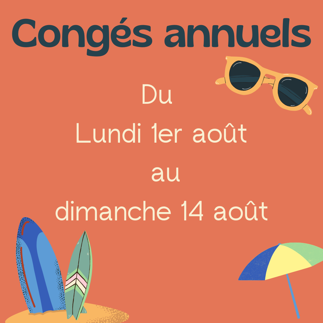 CONGES ETE - ANNUELS - AOUT