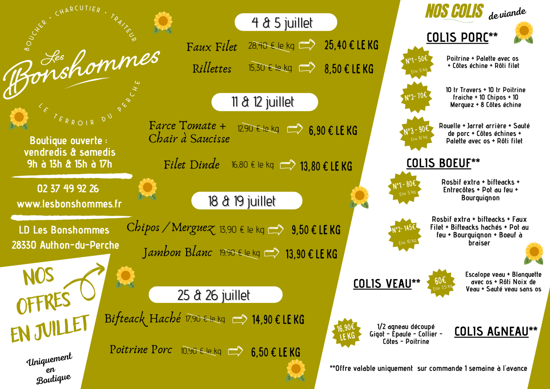 OFFRE JUILLET 2025