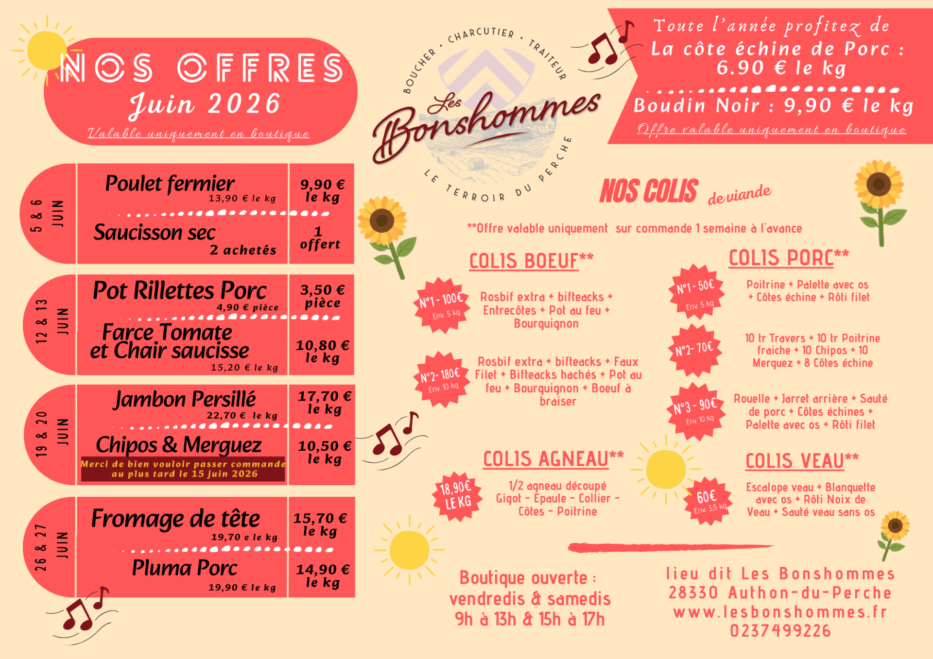 Offre juin 2026 - été - barbecue - promotion