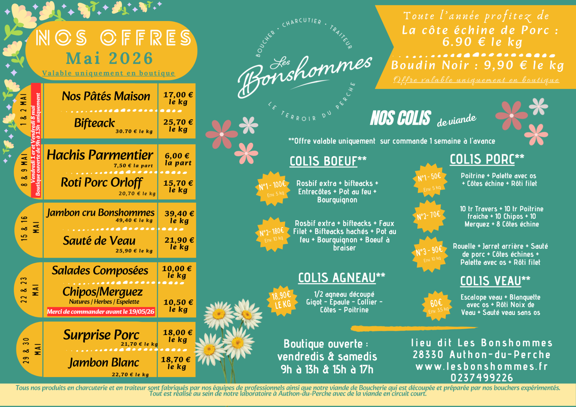 Offre mai  - promo - tarif reduit